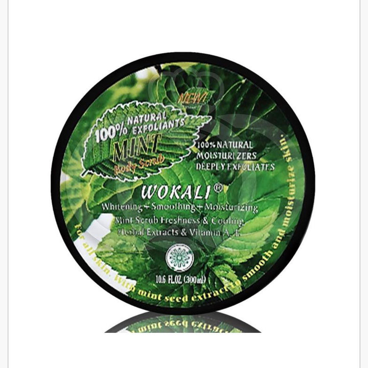 Esfoliante corporal com extrato de menta Wokali Mint Body Scrub.